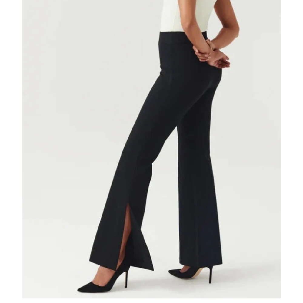 Spanx The Perfect Double Slit Pants In Classic Black 2X Petite Plus Size